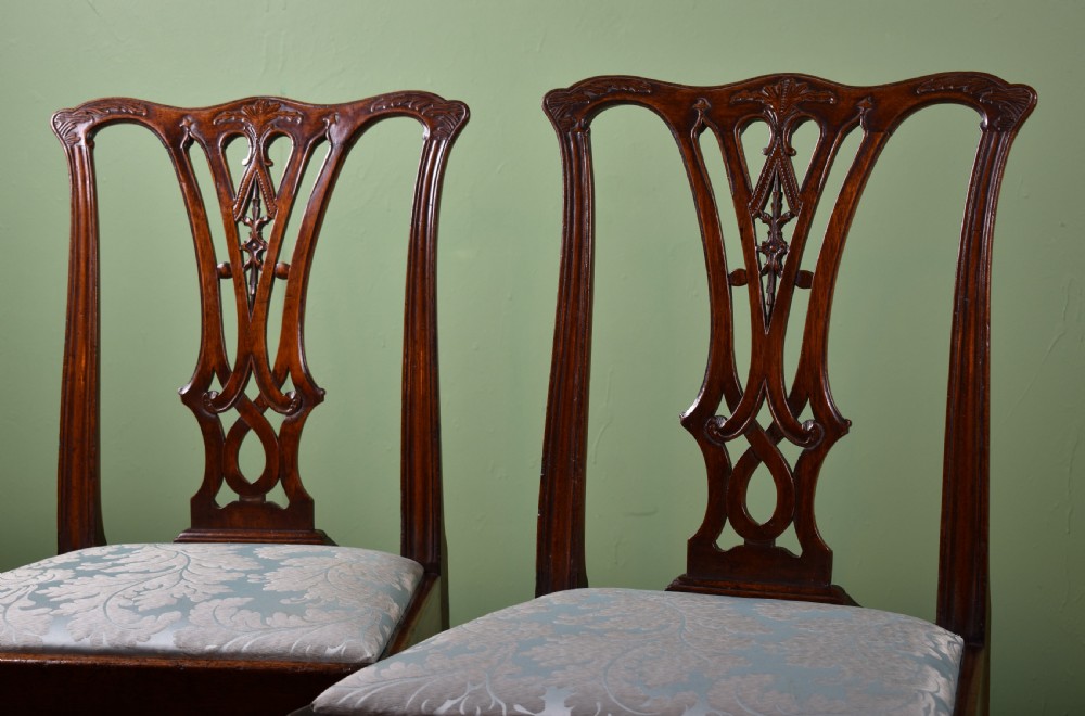 Pair Of Chippendale Period Chairs View V