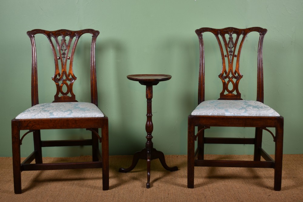 Pair Of Chippendale Period Chairs View II