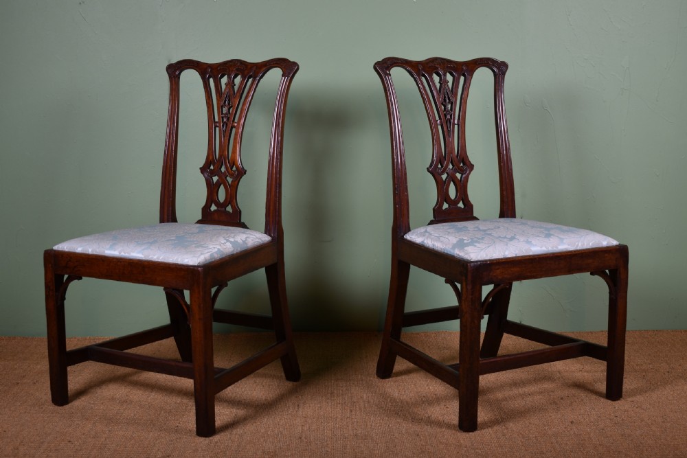 Pair Of Chippendale Period Chairs
