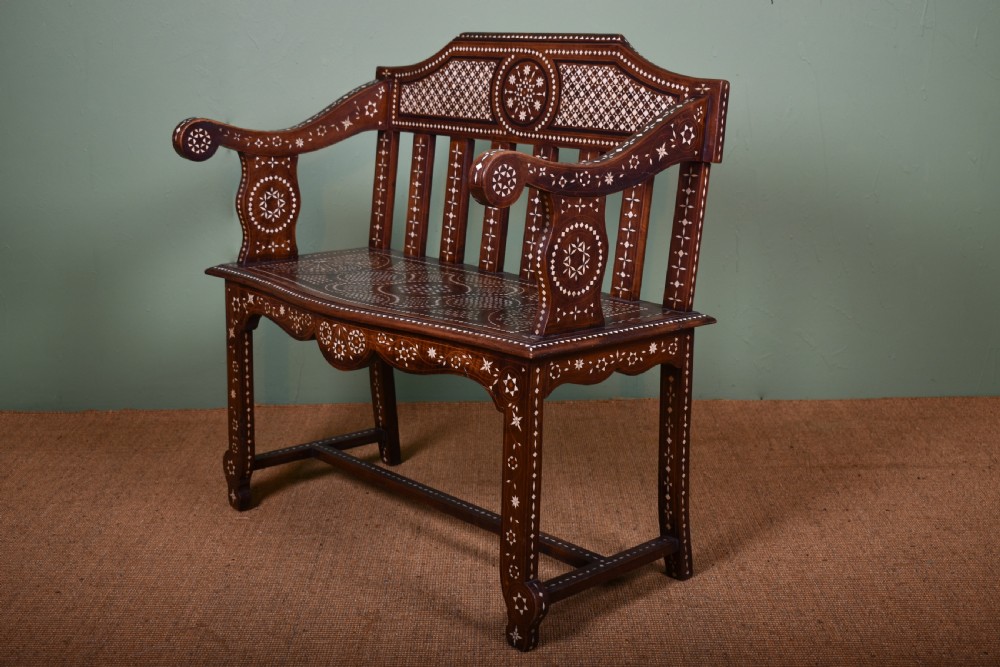 Moorish Inlaid Bench View III