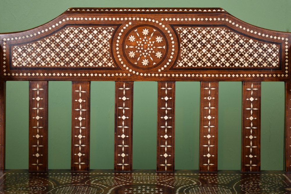 Moorish Inlaid Bench View VI