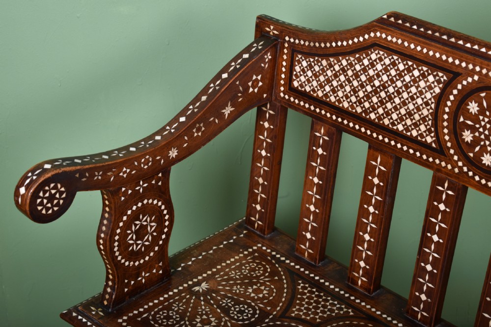 Moorish Inlaid Bench View VII