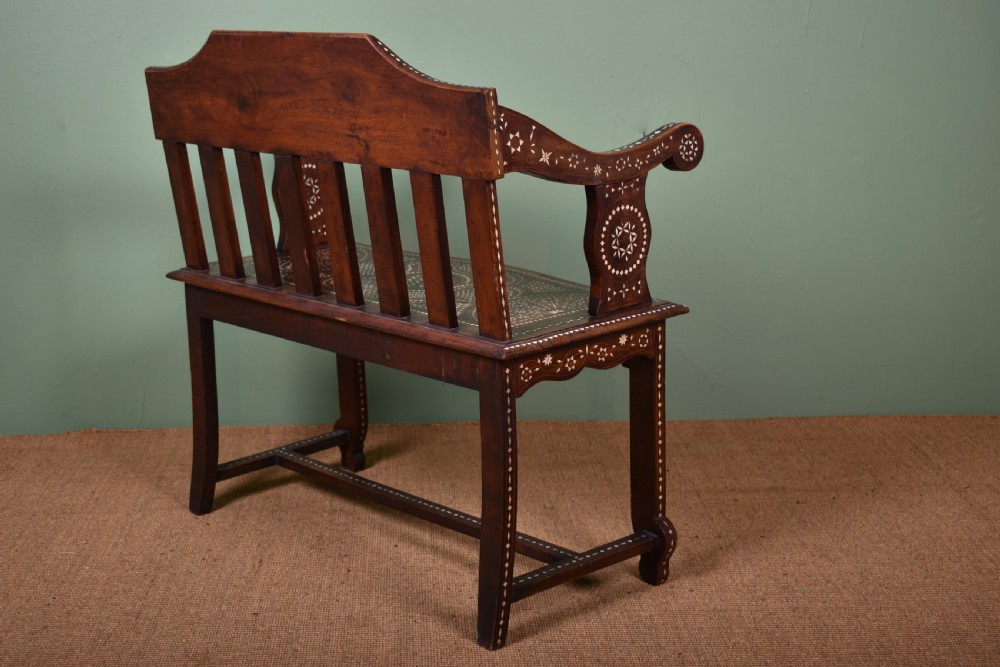 Moorish Inlaid Bench View VIII
