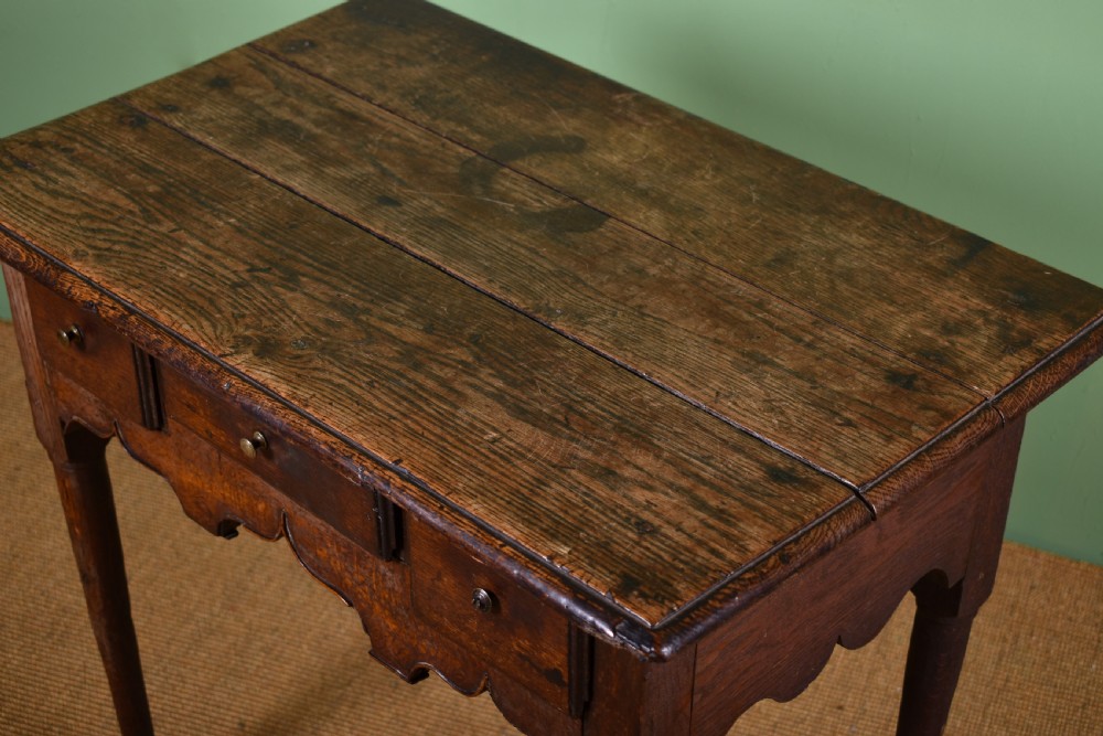 George I Oak Lowboy View III