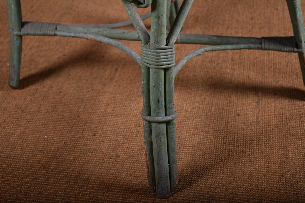 Painted Wicker Armchair   View V