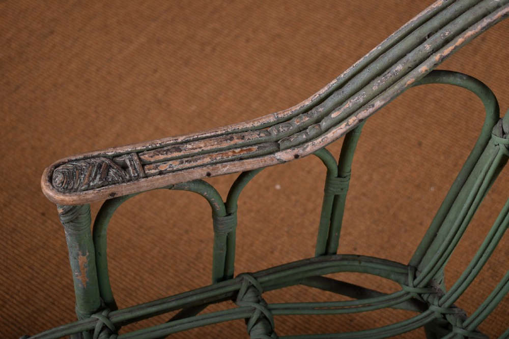 Painted Wicker Armchair   View VII