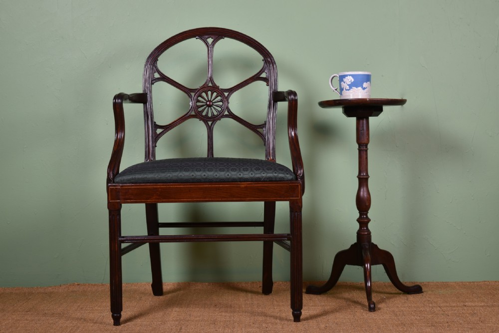 Pair Of George III Mahogany Open Armchairs  View XI