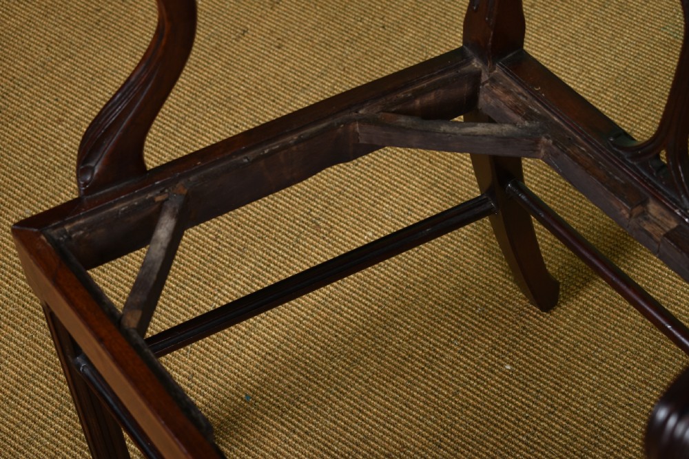 Pair Of George III Mahogany Open Armchairs  View XII