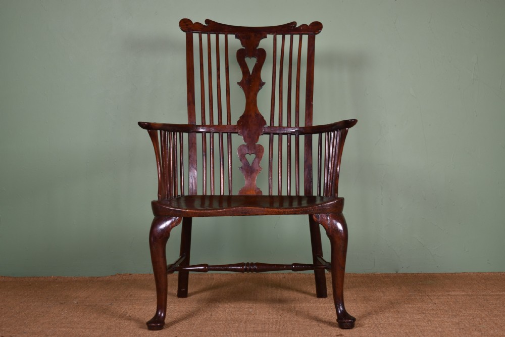 Yew Wood Comb Back Windsor 