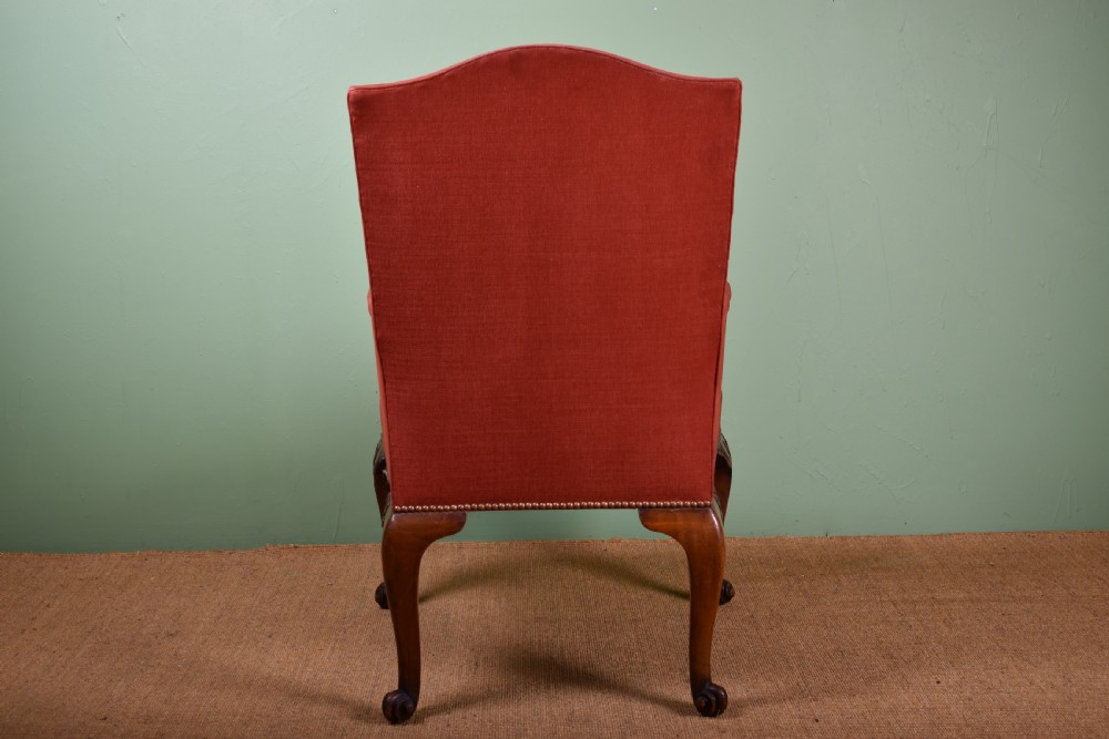 Howard & Sons Mahogany Library Armchair View IV