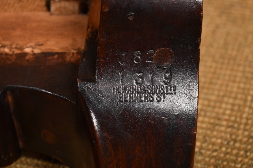 Howard & Sons Mahogany Library Armchair View VIII