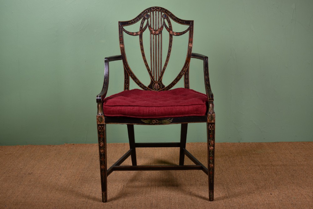 George III Painted Armchair
