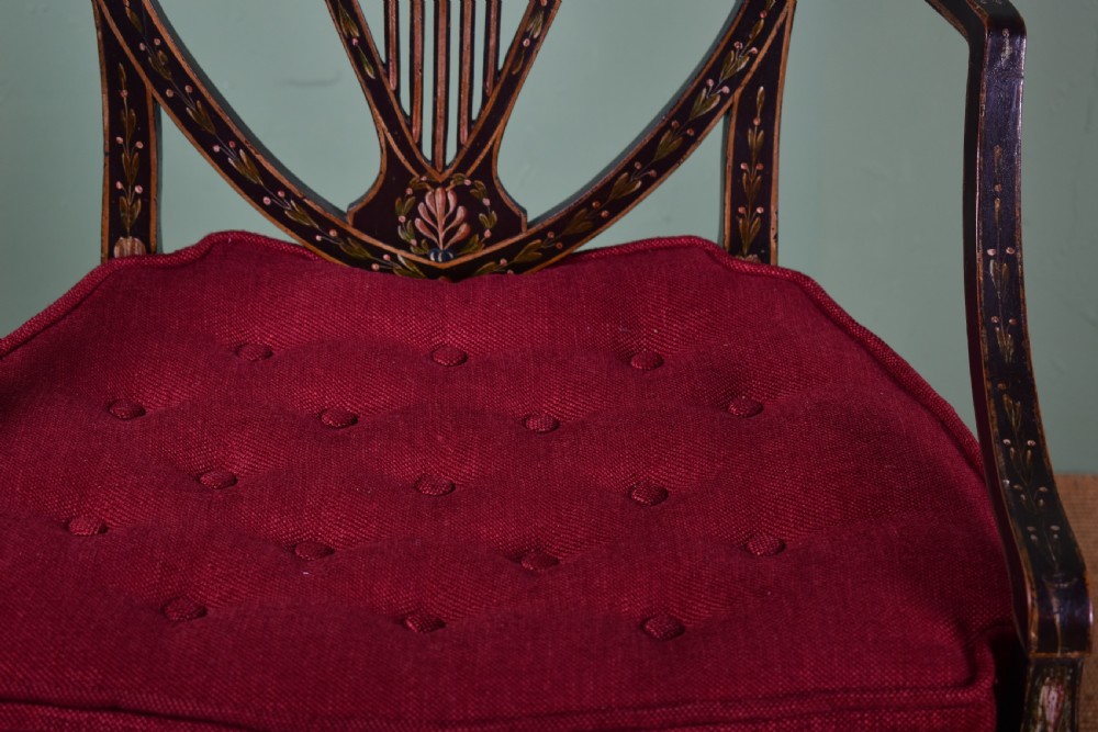 George III Painted Armchair View III