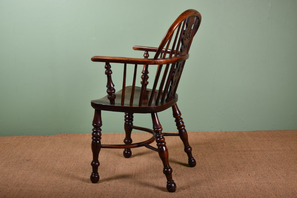 Pair Of Yew Wood Windsor Armchairs View V