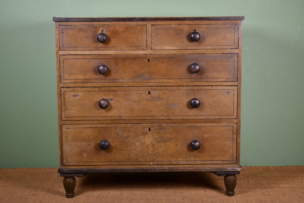 Regency Faux Bamboo Chest Of Drawers 