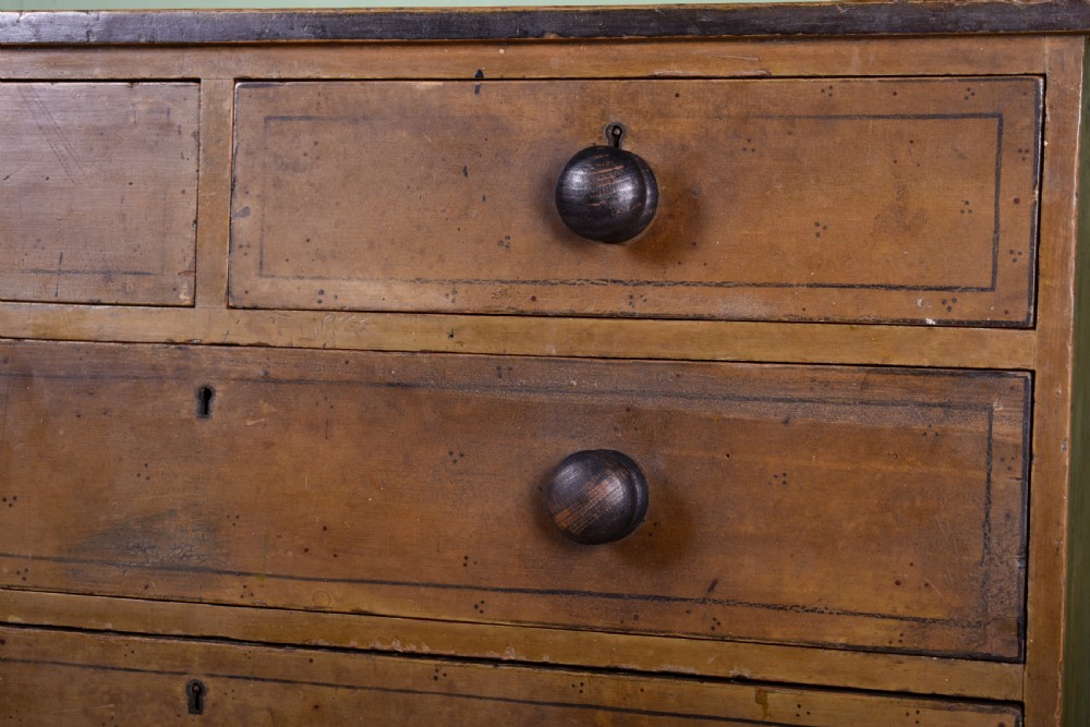 Regency Faux Bamboo Chest Of Drawers  View II