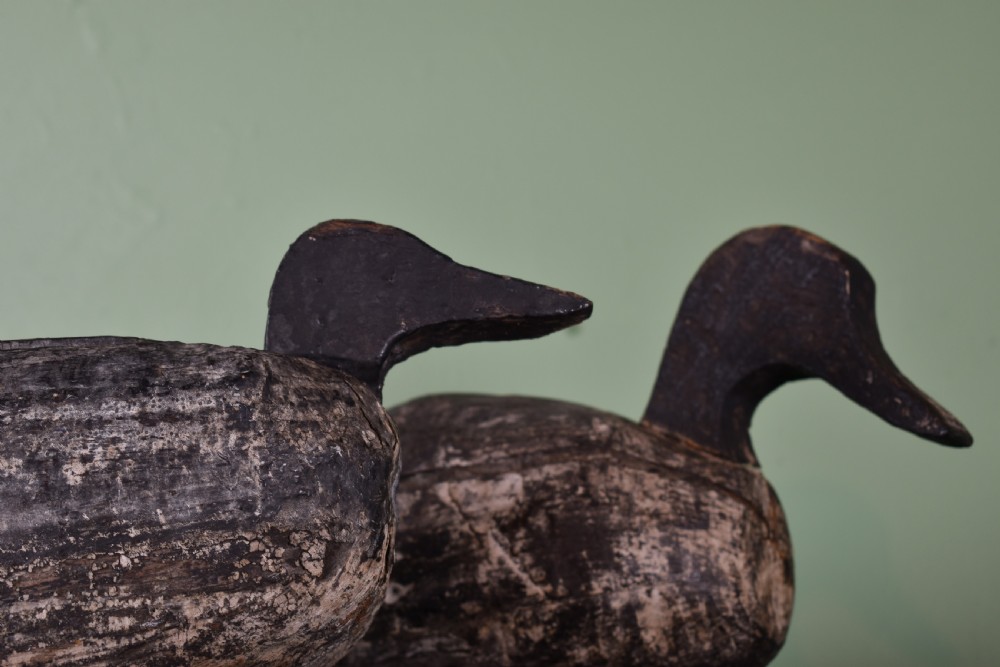 Pair Of Folk Art Decoy Ducks  View II