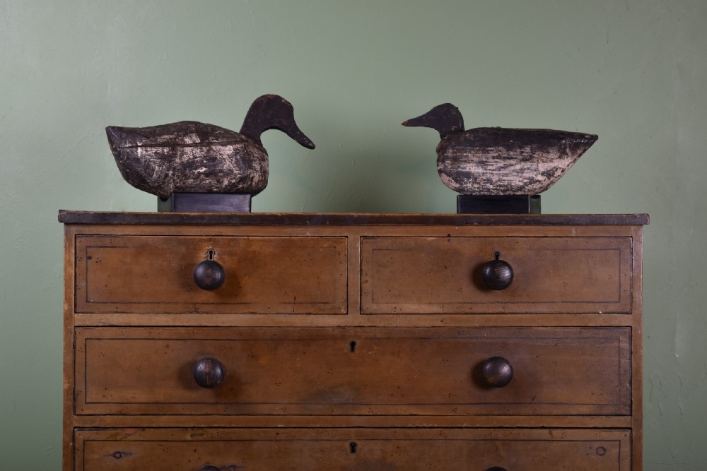 Pair Of Folk Art Decoy Ducks  View III