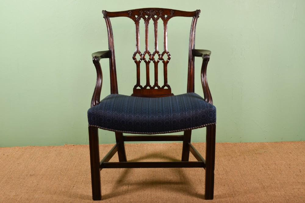 Chippendale Period Mahogany Armchair 