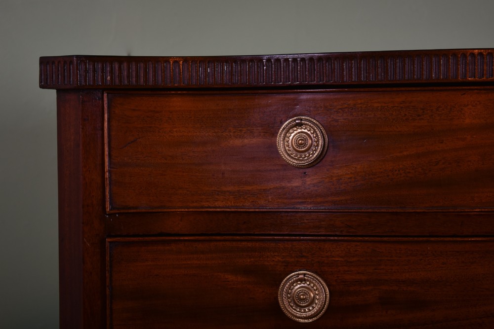 George III Mahogany Serpentine Chest Of Drawers  View V