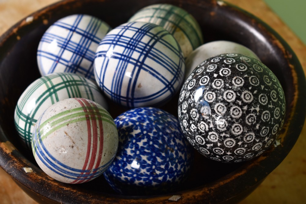 Collection Of Eleven Scottish Carpet Bowls  View III