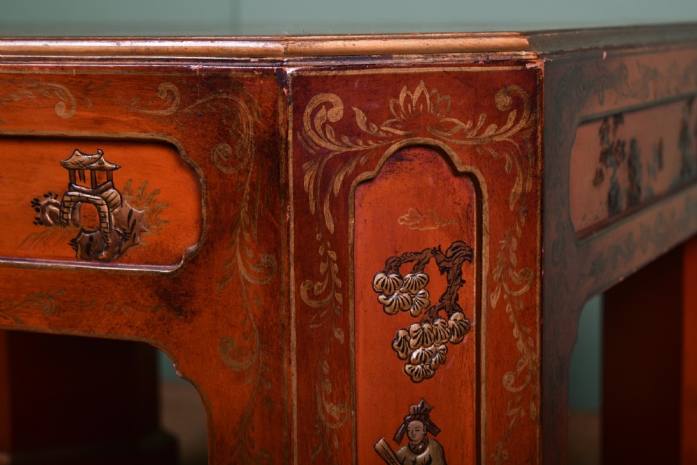 Red Lacquer & Parcel Gilt Occasional Table  View III