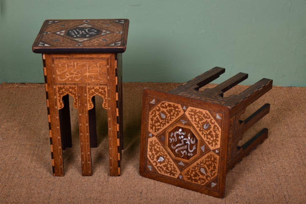 Pair Of Inlaid Liberty Tables 