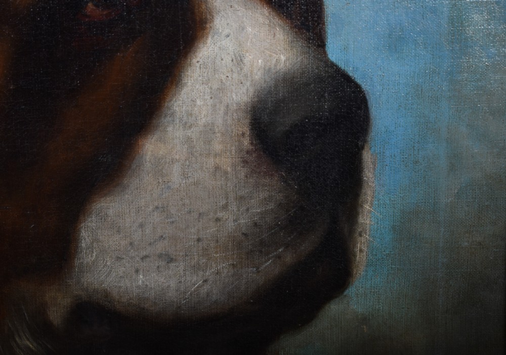 St Bernard Oil On Canvas  View IV
