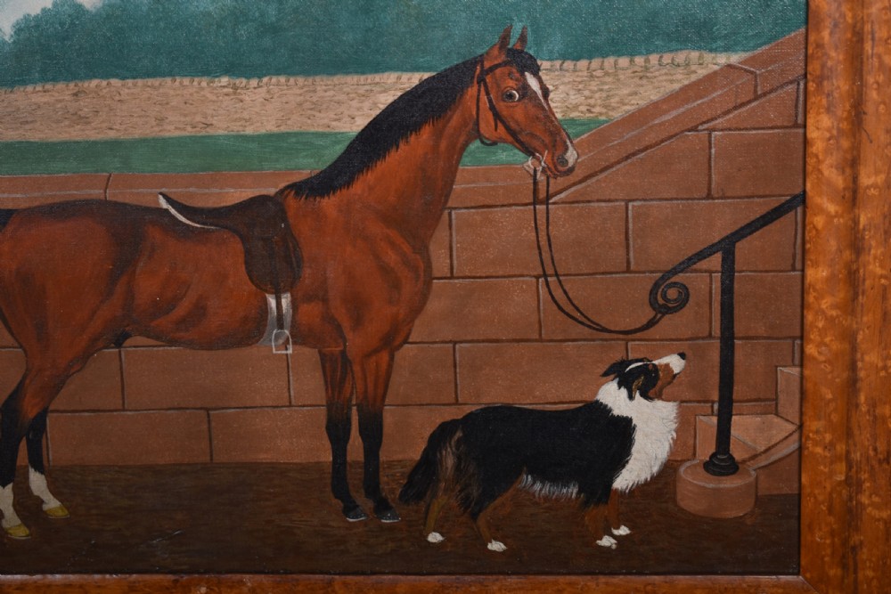 Naive Horse Oil On Canvas   View II