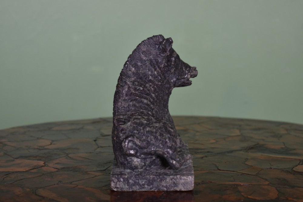 Serpentine Stone Uffizi Boar  View III