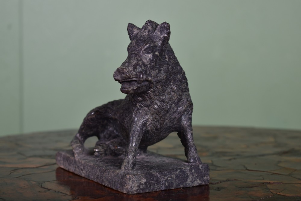 Serpentine Stone Uffizi Boar  View IV