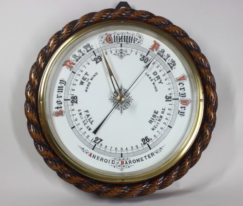 giant nautical barometer - CATEGORY: ANTIQUE BAROMETERS - DATED VICTORIAN