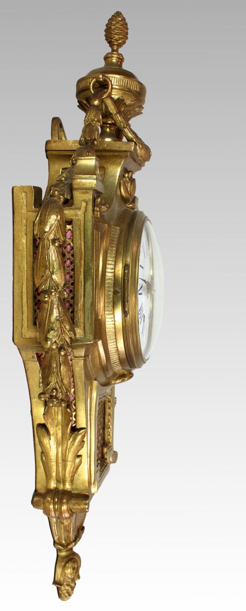 LOUIS XV STYLE CARTEL CLOCK - ADDITIONAL PHOTO 2