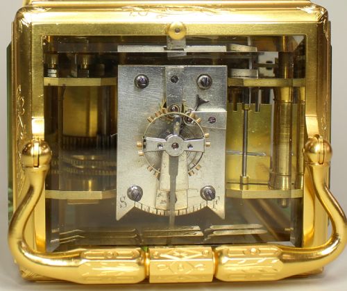 ONE PIECE ENGRAVED REPEATING CARRIAGE CLOCK - ADDITIONAL PHOTO 7