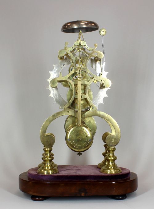 19TH CENTURY FUSEE SKELETON CLOCK - ADDITIONAL PHOTO 7