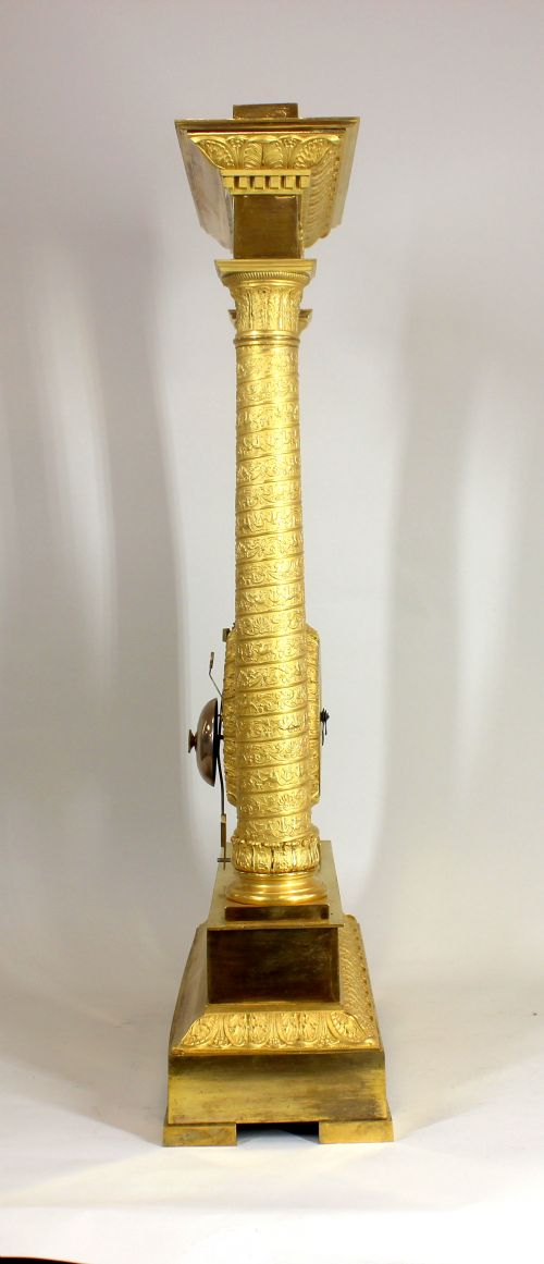 AN EXTREMELY FINE ORMOLU PORTICO MYSTERY CLOCK - ADDITIONAL PHOTO 3