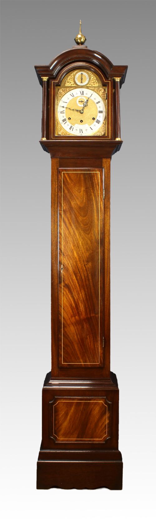 quarter chiming miniature longcase by sinclair harding - CATEGORY: ANTIQUE CLOCKS - DATED 1960