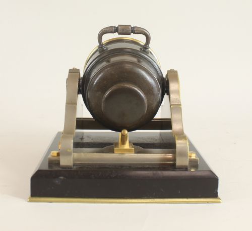 DESK CLOCK BY GUILMET IN THE SHAPE OF A MORTAR GUN - ADDITIONAL PHOTO 4
