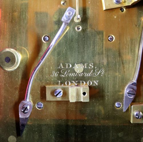A DIMINUTIVE BRACKET CLOCK BY ADAMS OF LOMBARD STREET - ADDITIONAL PHOTO 6