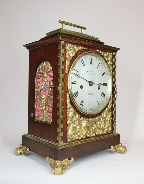 A DIMINUTIVE BRACKET CLOCK BY ADAMS OF LOMBARD STREET - ADDITIONAL PHOTO 7