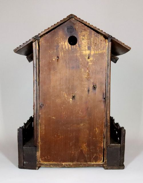 19TH CENTURY TWIN FUSEE CUCKOO TABLE CLOCK BY BEHA - ADDITIONAL PHOTO 4