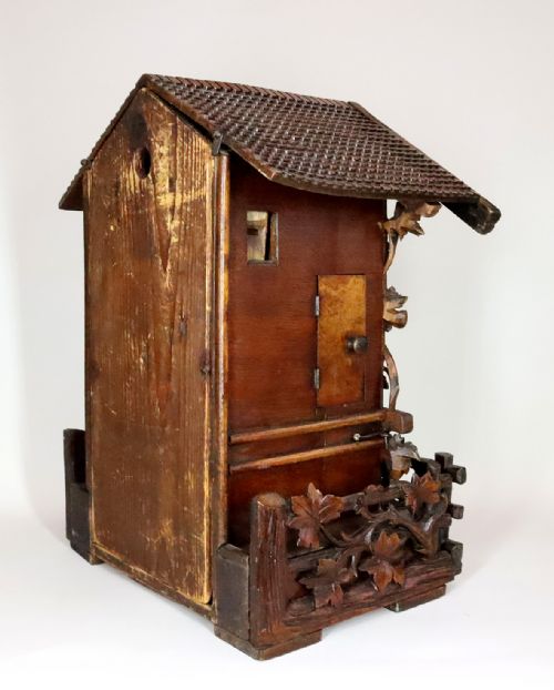 19TH CENTURY TWIN FUSEE CUCKOO TABLE CLOCK BY BEHA - ADDITIONAL PHOTO 5