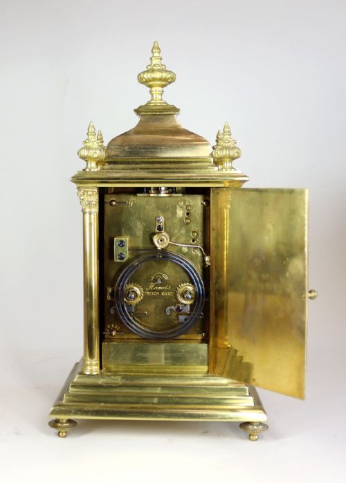 CHAMPLEV ENAMEL MANTEL CLOCK - ADDITIONAL PHOTO 4