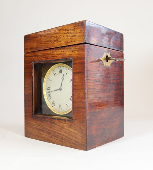 A SMALL EARLY ENGLISH CARRIAGE CLOCK - ADDITIONAL PHOTO 10