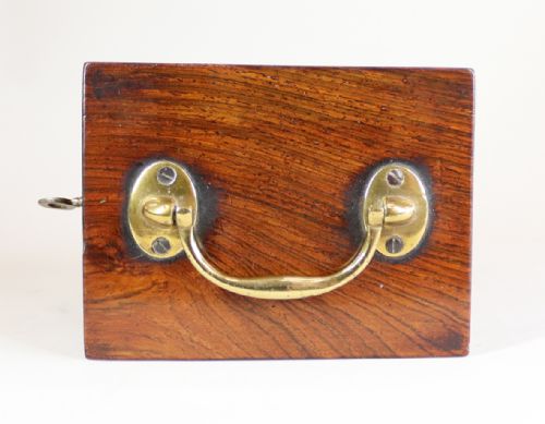 A SMALL EARLY ENGLISH CARRIAGE CLOCK - ADDITIONAL PHOTO 12