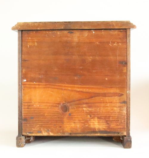 A MINIATURE 19TH CENTURY CHEST OF DRAWERS - ADDITIONAL PHOTO 3