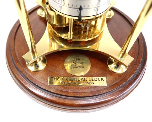 MIDCENTURY CALENDAR CLOCK BY DEVON CLOCKS - ADDITIONAL PHOTO 3