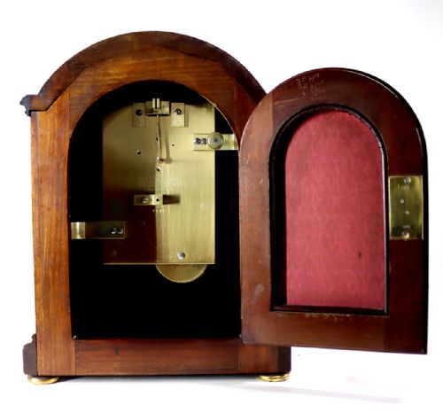 BARRAUD AND LUNDS FUSEE LIBRARY CLOCK - ADDITIONAL PHOTO 4