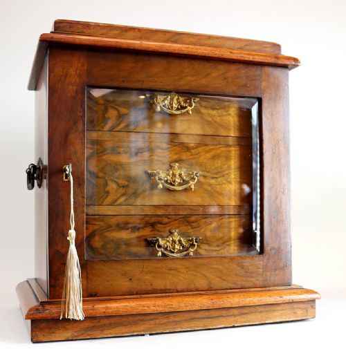 A VERY FINE ROSEWOOD HUMIDOR - ADDITIONAL PHOTO 4