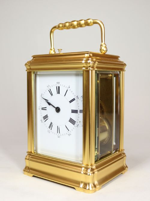 HENRI JACOT CARRIAGE CLOCK WITH STRIKE REPEAT FUNCTION - ADDITIONAL PHOTO 1